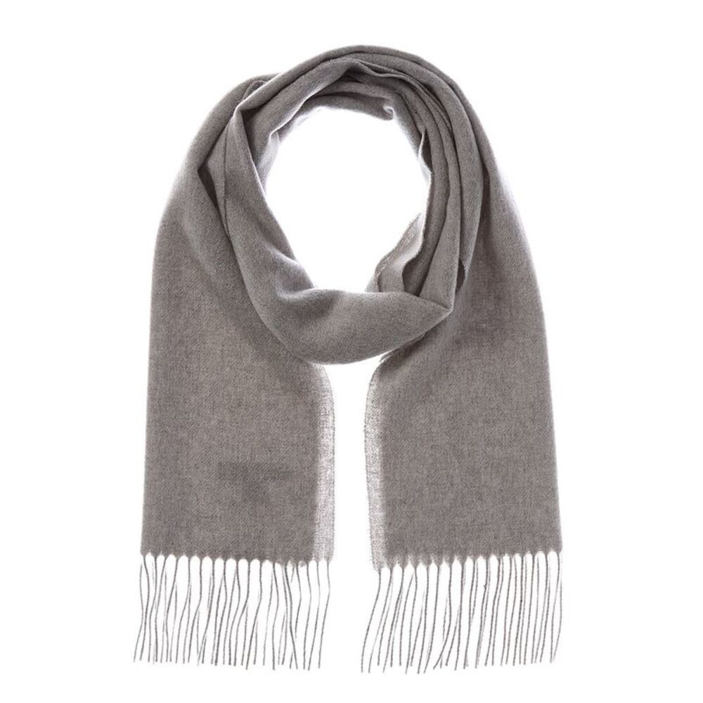 Amicale Cashmere Solid Cashmere Scarf, Grey